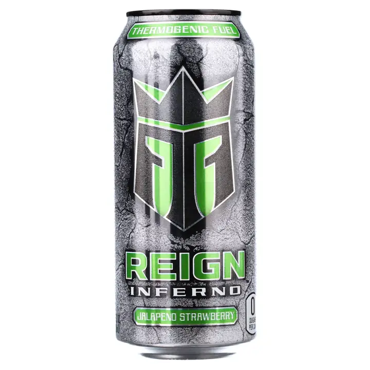 Reign Inferno Jalapeño Strawberry energy drink