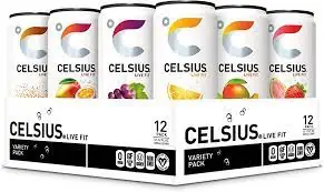 Celsius energy drink cans