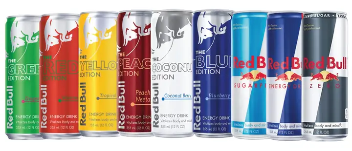 Red Bull cans