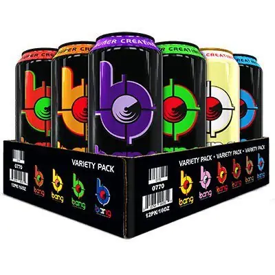 Bang energy drink cans