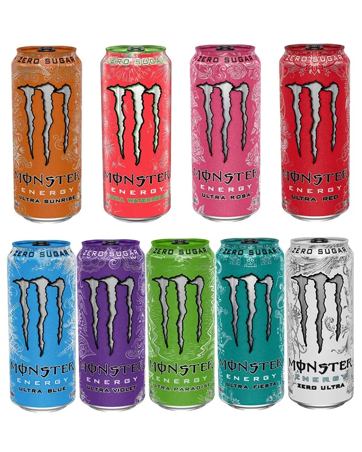 Monster Energy cans