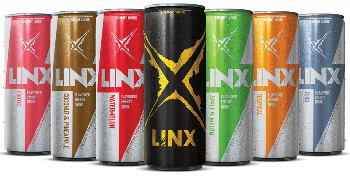 Linx energy drink cans