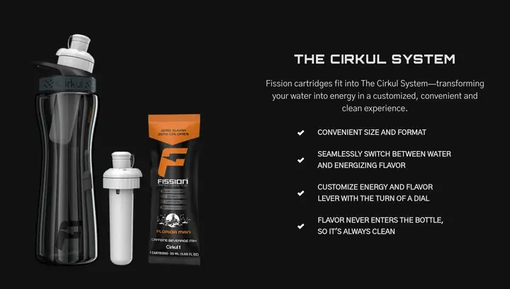 Fission Fuel Kit bottle and flavor cartridges