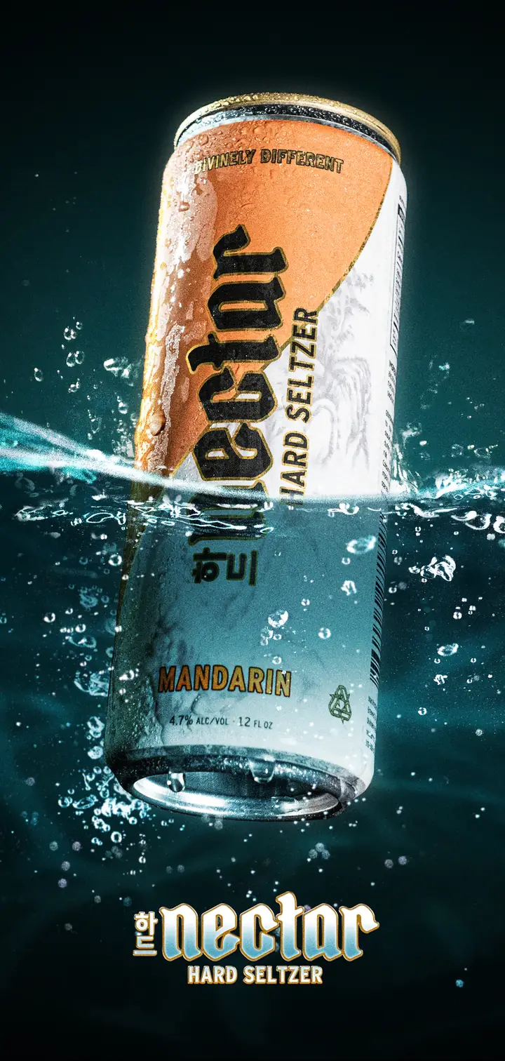 Nectar Mandarin hard seltzer can