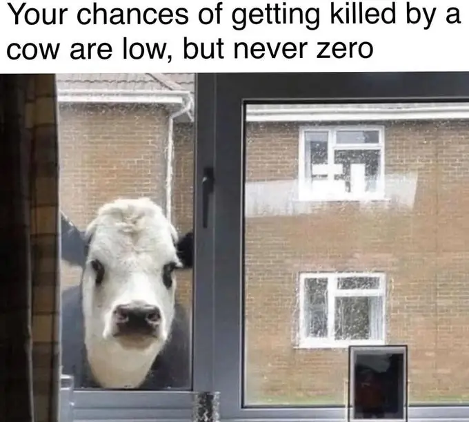 Chances are low but never zero