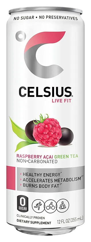 CELSIUS Raspberry Acai Green Tea
