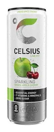 CELSIUS Sparkling Green Apple Cherry