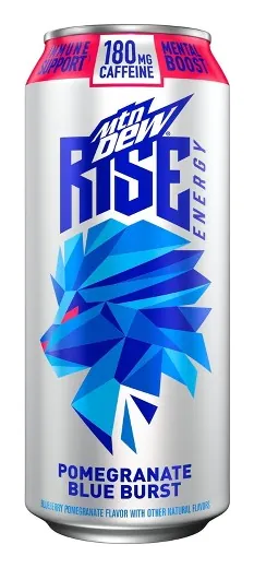 Mtn Dew Rise Pomegranate Blue Burst
